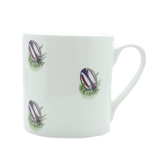 Rugby Ball Illustration Fine Bone China Mug